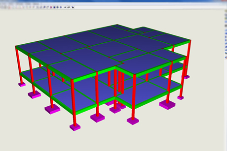 Bureau d'études, vue plan 3D