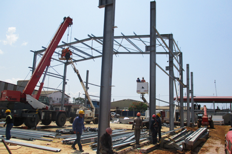 Montage de structure métallique